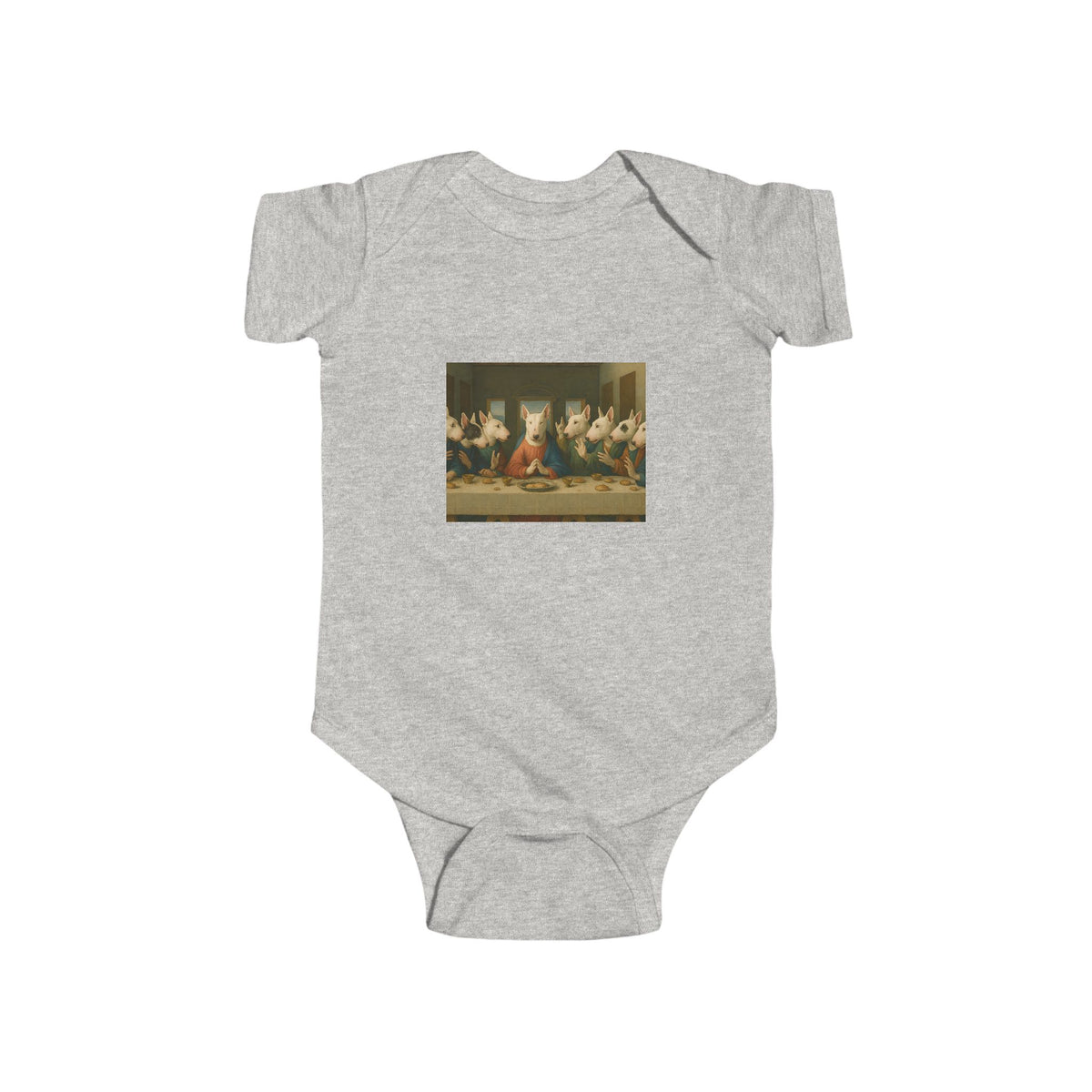Bull Terrier The Last Supper — after Leonardo da Vinci, 1498 | Bodysuit