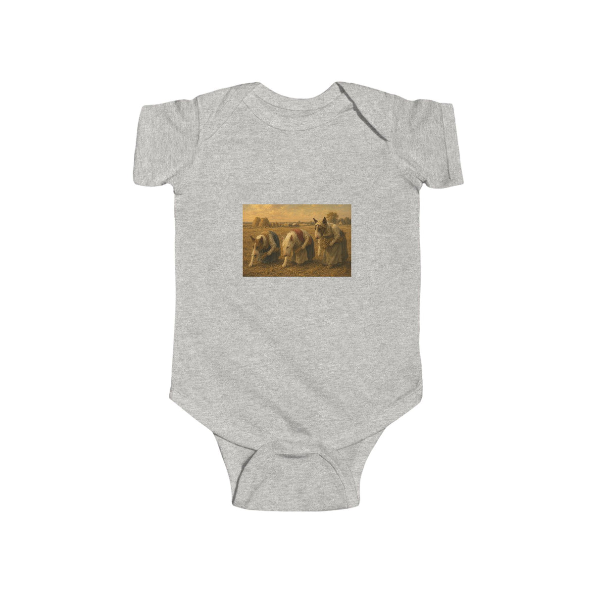 Bull Terrier The Gleaners — after Jean-Francois Millet, 1857 | Bodysuit