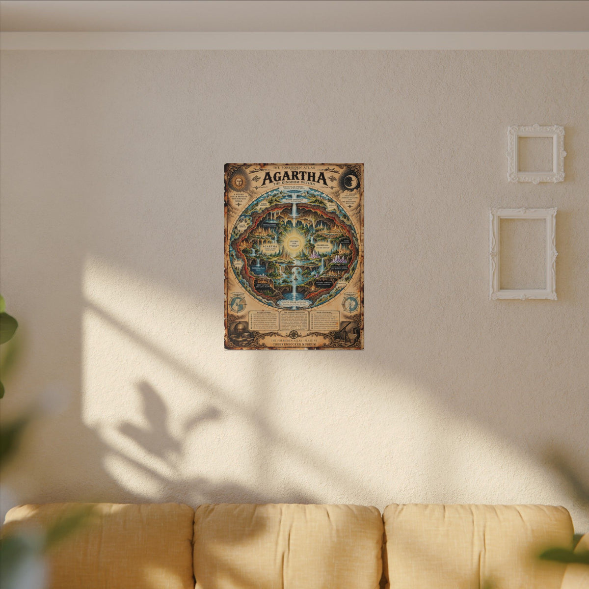 Agartha, The Forbidden Atlas Plate VI | Canvas
