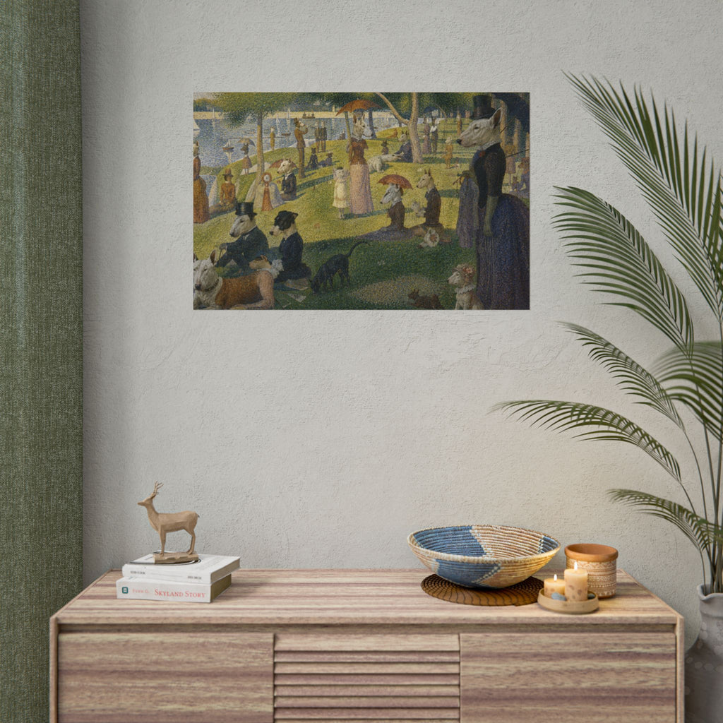 Bull Terrier A Sunday Afternoon on La Grande Jatte — after Georges Seurat, 1886 | Print