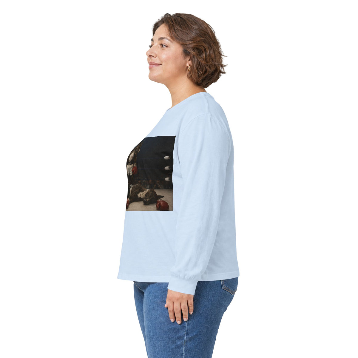 Bull Terrier Mona Lisa — after Leonardo da Vinci, c.1503 | Long Sleeve