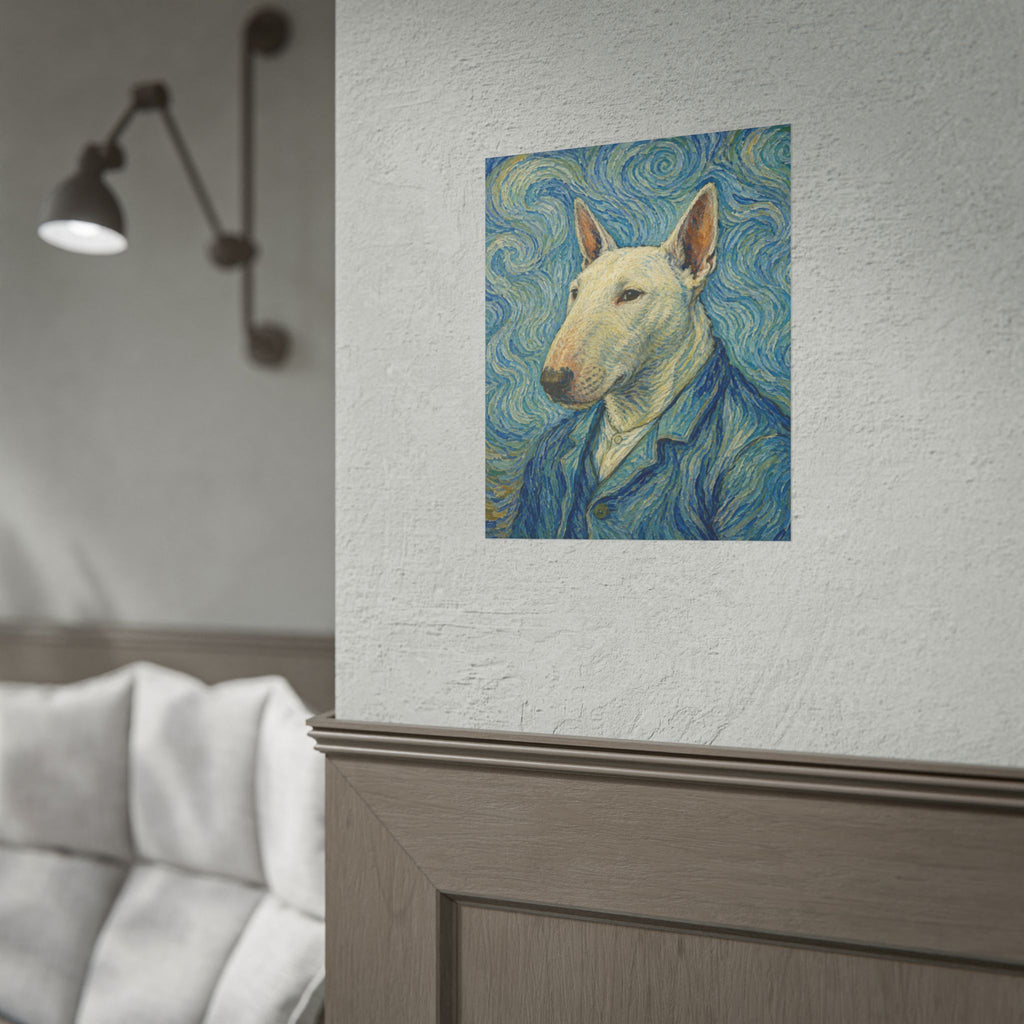 Bull Terrier Self Portrait — after Vincent van Gogh, 1889 | Print
