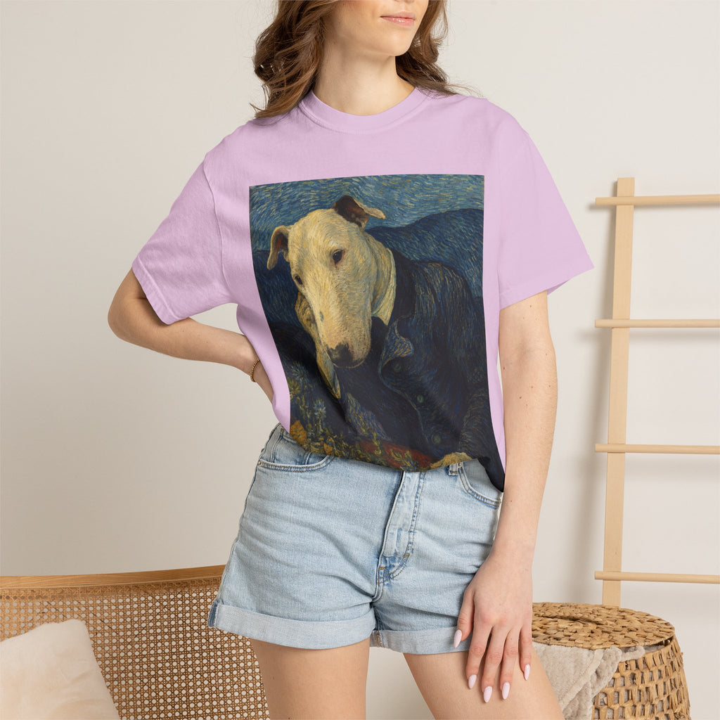Bull Terrier Portrait of Doctor Gachet — after Vincent van Gogh, 1890 | Garment-Dyed Tee