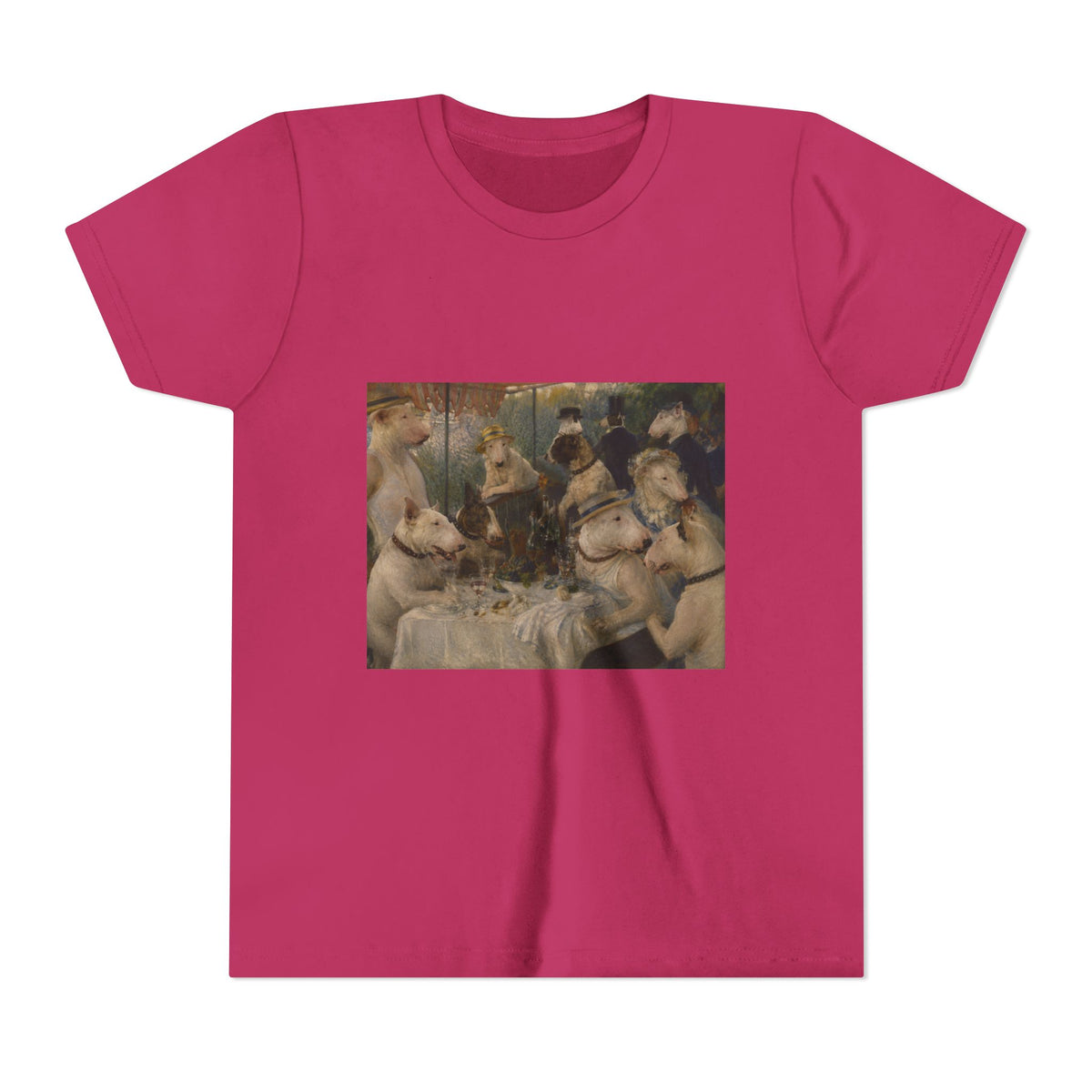Bull Terrier Luncheon of the Boating Party — after Pierre-Auguste Renoir, 1881 | Youth Tee
