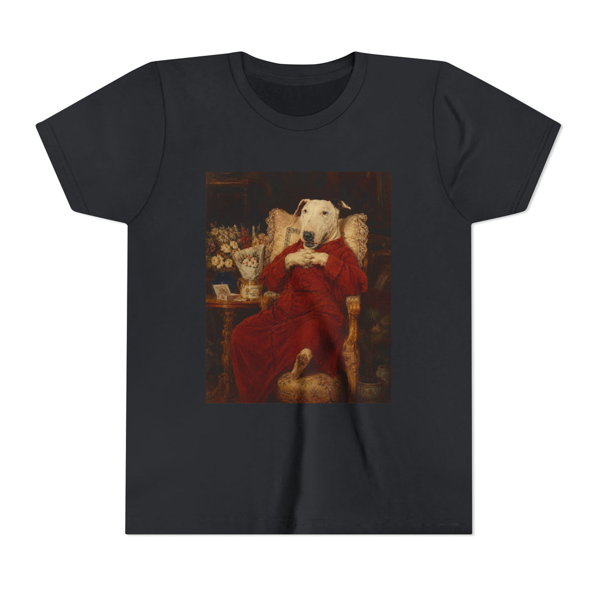 Bull Terrier A Happy Birthday — after Antonio Casanova y Estorach, c.1890 | Youth Tee