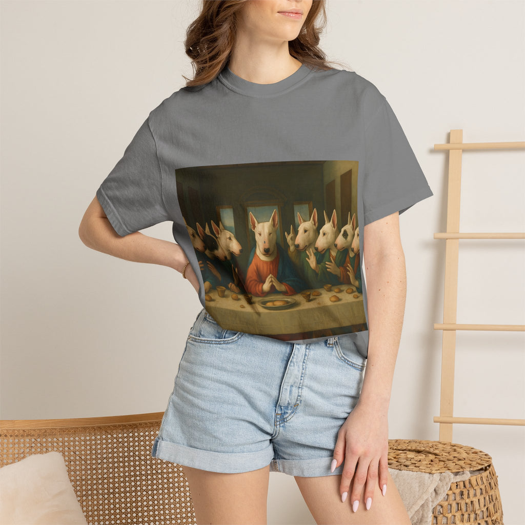 Bull Terrier The Last Supper — after Leonardo da Vinci, 1498 | Garment-Dyed Tee